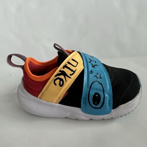 Nike Flex Advance Kids SE TD Doodles Flyease Sz 6c Toddler DZ2801-001 - Picture 3 of 12